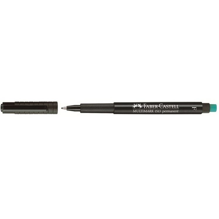 Faber-Castell Multimark 1513 Permanent Marker Fine Pen - Black (pc)