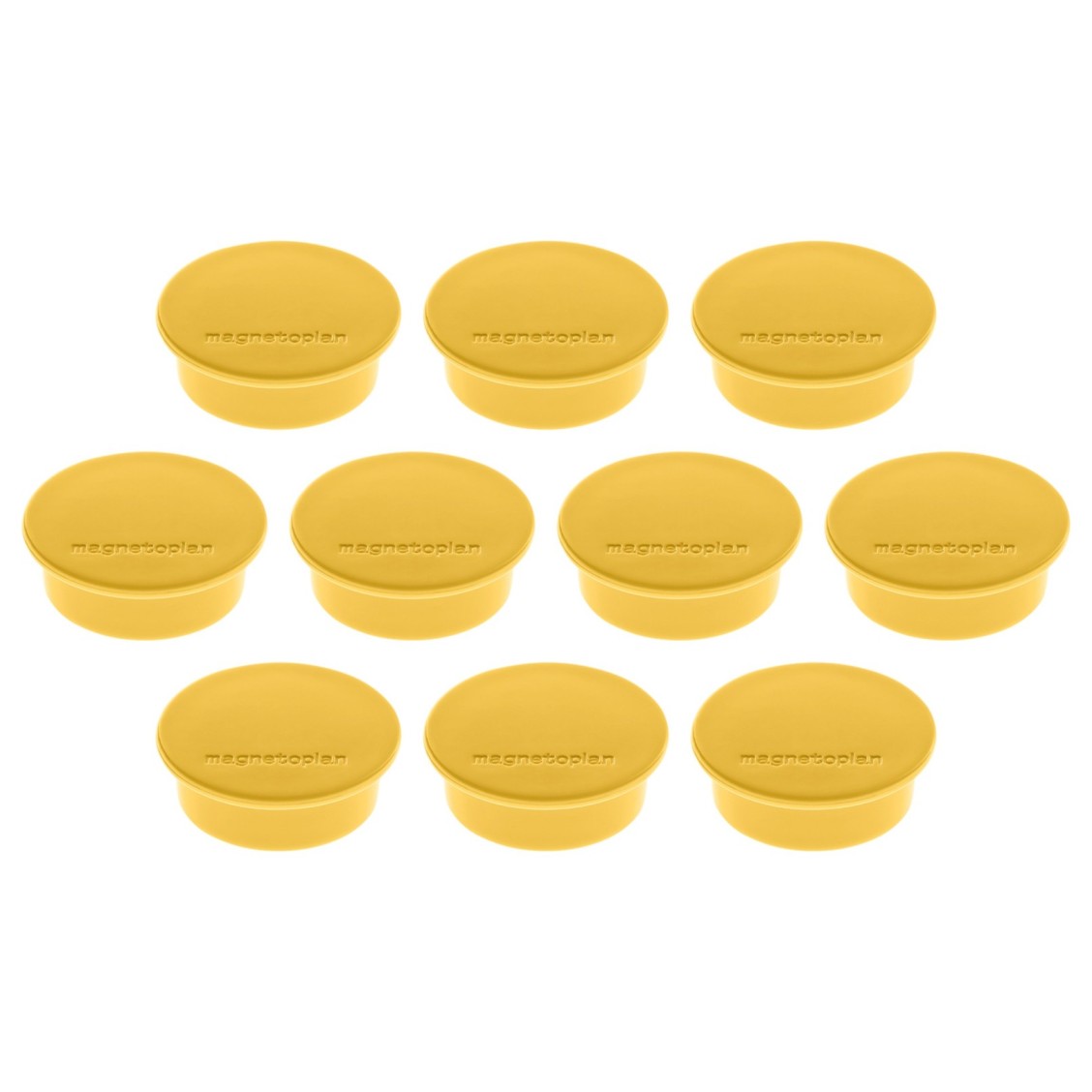 Magnetoplan Magnetic Discofix Colors - Yellow (pkt/10pcs)