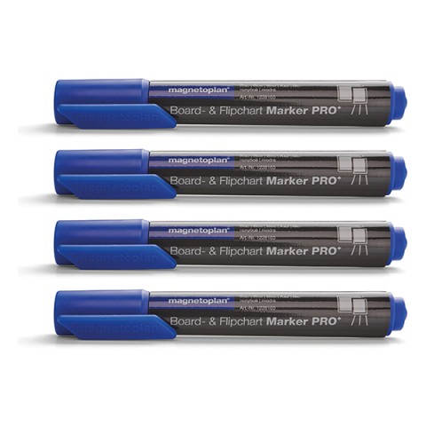 Magnetoplan White Board Marker - Blue (Pkt/4pc)