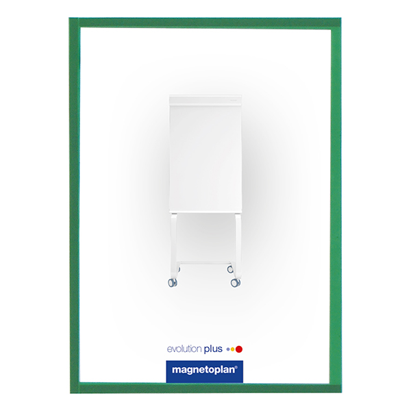 Magnetoplan Magnetic Display Frames COP 1130305 - Green (pkt/5sheets)