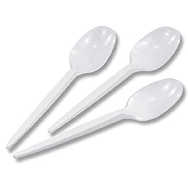 Hotpack Plastic Spoon DSPHP - White (pkt/50pcs)