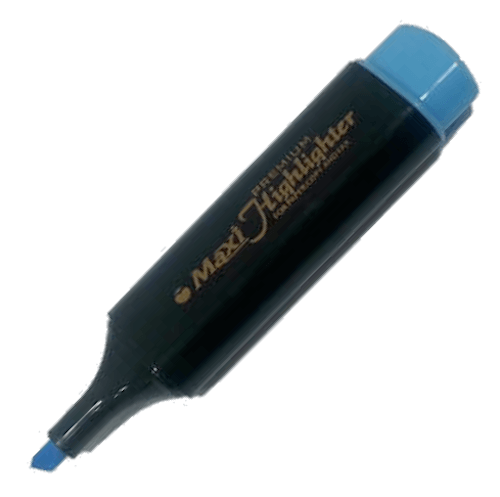Maxi MX-50 Highlighter - Blue (pkt/10pcs)