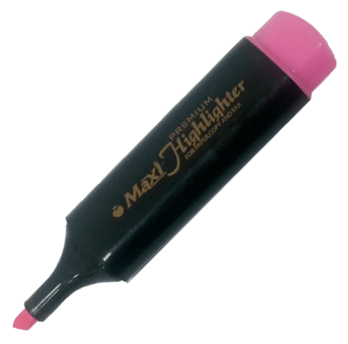 Maxi MX-50 Highlighter - Pink (pkt/10pcs)