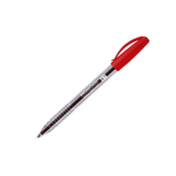 Faber Castell 1423 0.7mm Ballpoint Pen - Red (pkt/50pcs)