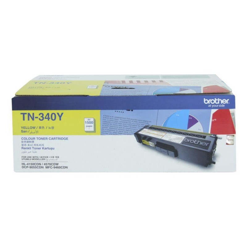 Brother TN-340Y Toner Cartridge - Yellow