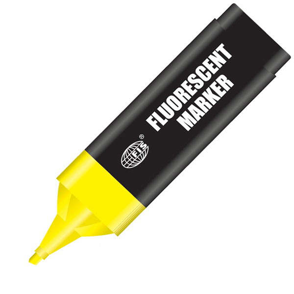 FIS Fluorescent Marker - Yellow (pkt/10pc)