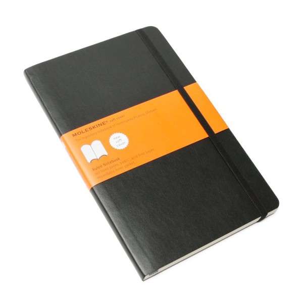 Moleskine Ruled Soft Notebook Large (ME-QP616EN) - Black (pc)