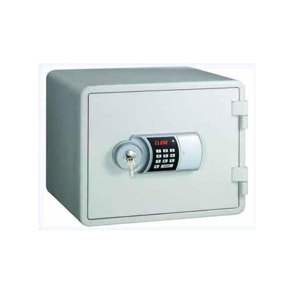 Eagle YES-M015K Fire Resistant Safe with Digital Keypad & Key Lock - White