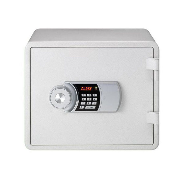 Eagle YES-M020K Fire Resistant Safe with Digital Keypad & Key Lock - White