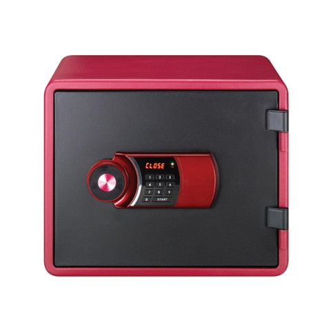 Eagle YES-M020K Fire Resistant Safe with Digital Keypad & Key Lock - Red