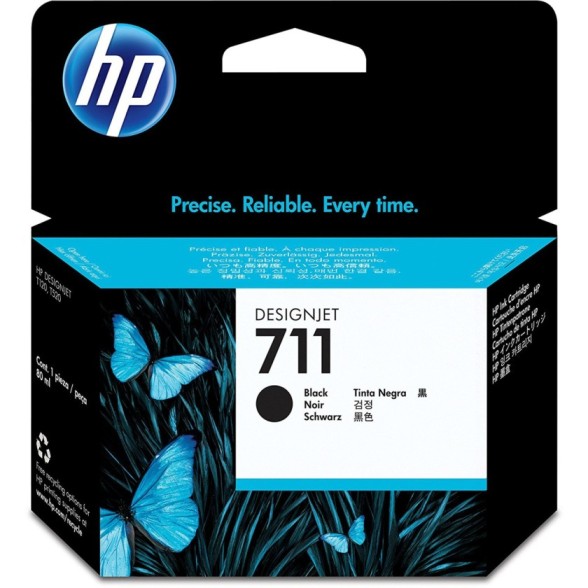 HP 711 80ml Black Designjet Ink Cartridge (CZ133A)