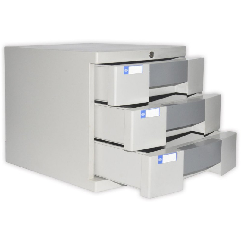 Buy FIS File (Plastic) With key, 3 Drawers