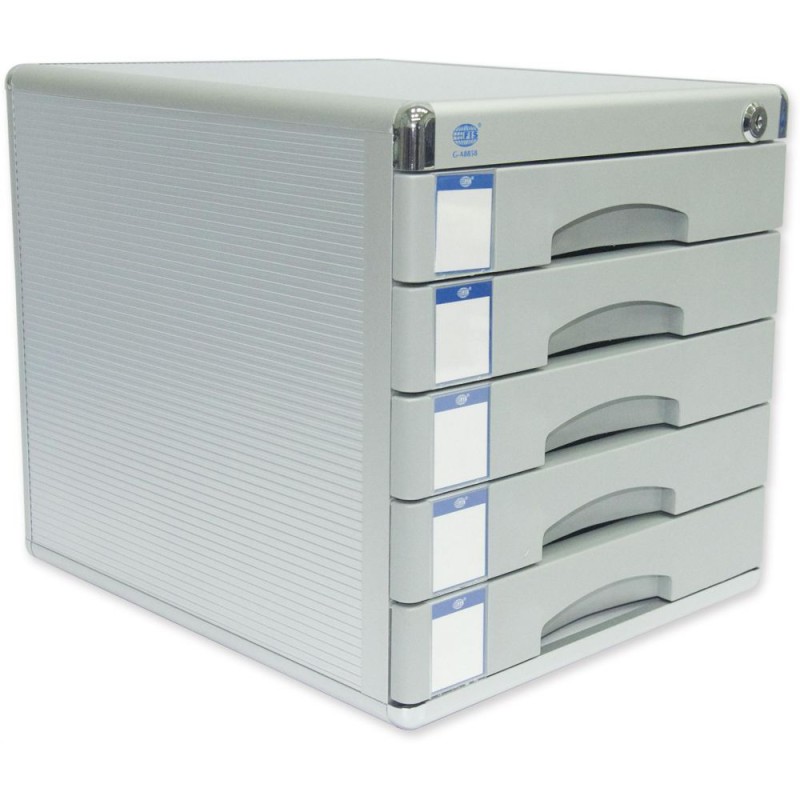 Buy Fis Aluminium File Cabinet With Key 5 Drawers 300 X 360 X