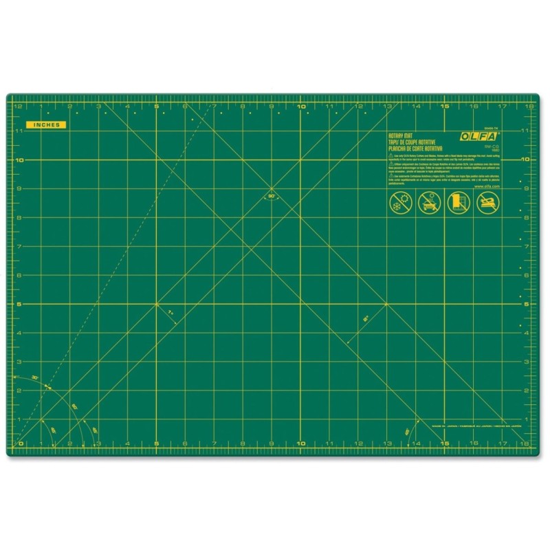 Olfa OL-RM-CG Self-Healing Cutting Mat 430 × 280 × 1.5mm A3 - Green (pc)