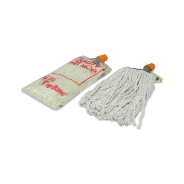 AKC CM26 Cotton Mop with Stick White - 250g (pc)