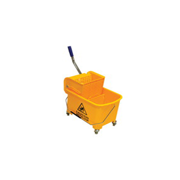 AKC BT01 Mini Mop 20L Bucket Trolley with Wringer - Yellow (pc)