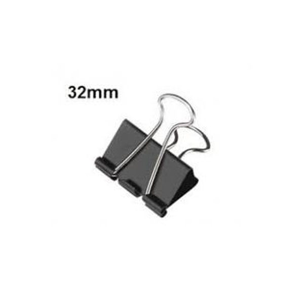 Modo Double Clip 32mm - Black (box/12pkt)