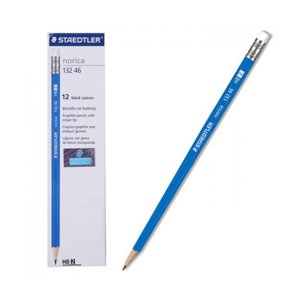 Staedtler 132 46 Norica Pencil with Rubber Tip (box/12pcs)