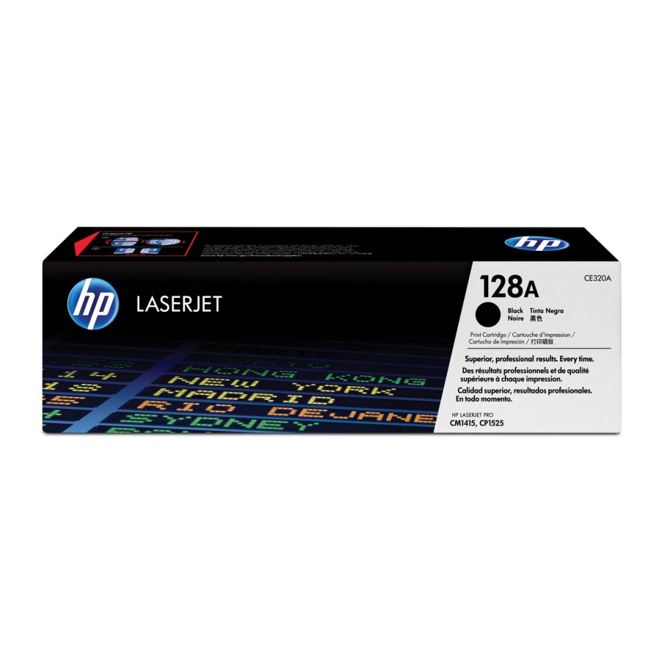 HP 128A LaserJet Toner Cartridge (CE320A) - Black