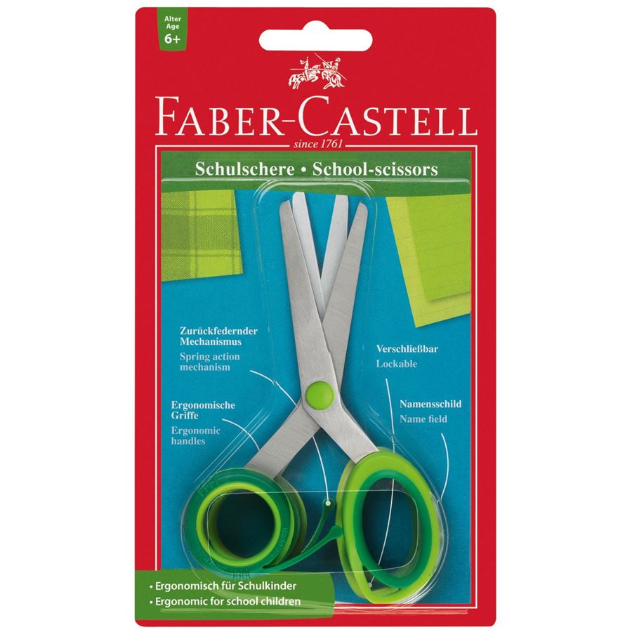 Faber Castell School Scissors with Spring Mechanism (pc)
