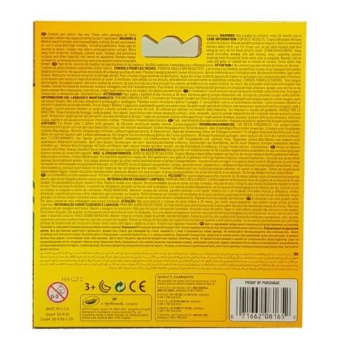 Buy Crayola 8 Washable Window Markers (pkt/8pcs) Online @ AED25.4 from