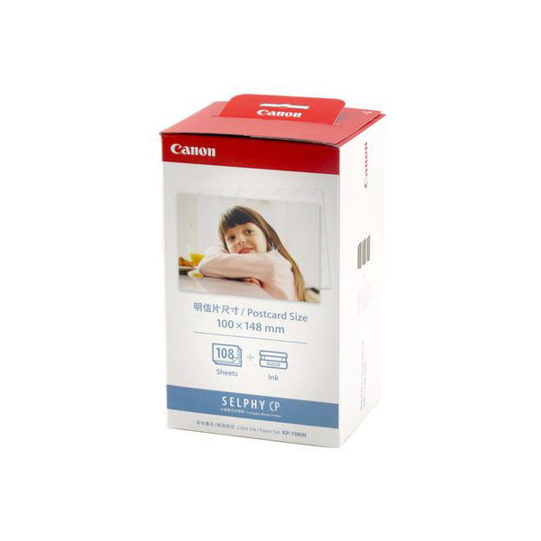 Canon Selphy CP KP-108IN 4in x 6in Ink/Paper Set (pc)