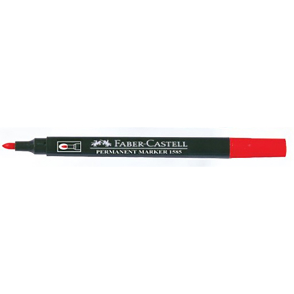 Faber Castell Bullet Permanent Marker - Red (pc)