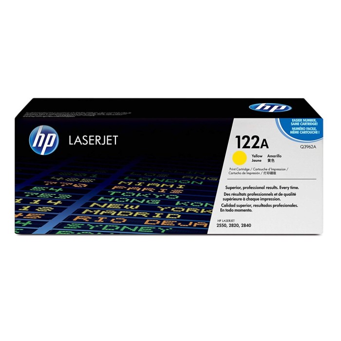 HP 122A (Q3962A) Original Laserjet Toner Cartridge - Yellow