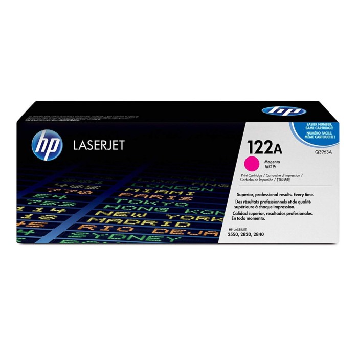 HP 122A (Q3963A) Original Laserjet Toner Cartridge - Magenta