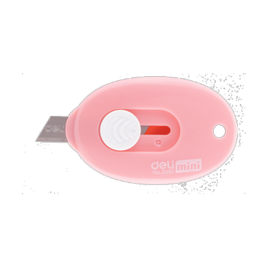 Deli 2050 Mini Retractable Utility Cutter - Pink (pc)