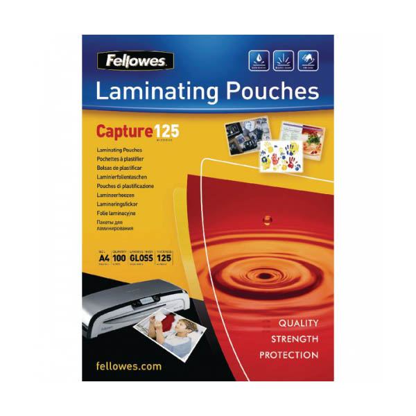 Fellowes FELLP125A4 125 microns Laminating Pouch - A4 (pkt/100pcs)