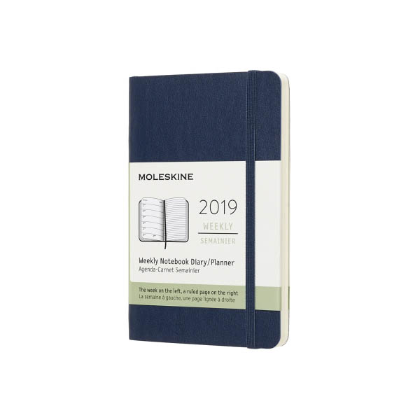 Moleskine 2019 Daily Diary/Planner A5 - Sapphire Blue (pc)