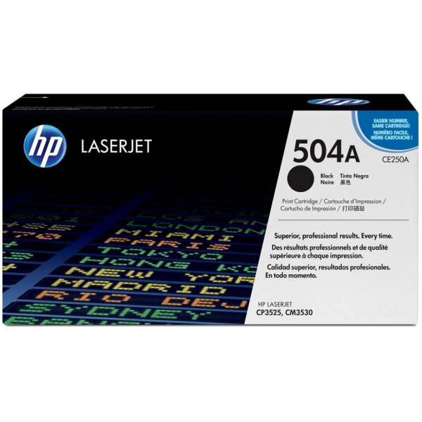 HP 504A Toner Cartridge (CE250A) - Black