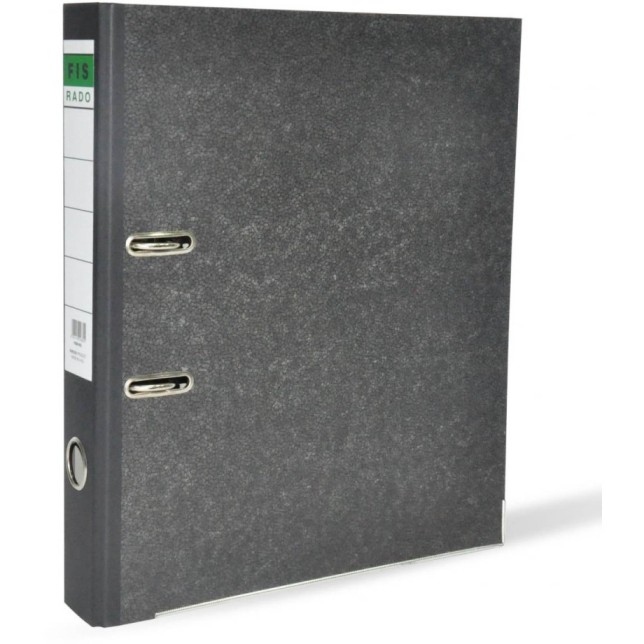 Buy FIS Rado Lever Arch Box File F/S Broad 8cm (3inch) Fixed Grey