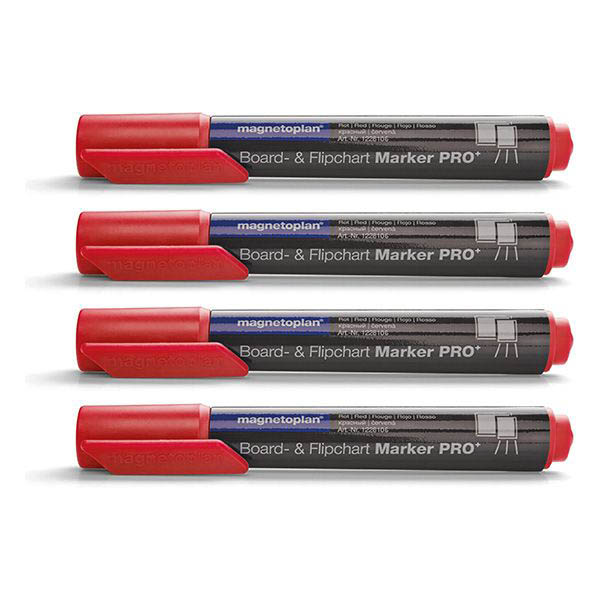 Magnetoplan Board and Flip Chart Marker 1.5 mm-3.00 mm - Red (pkt/4pcs)