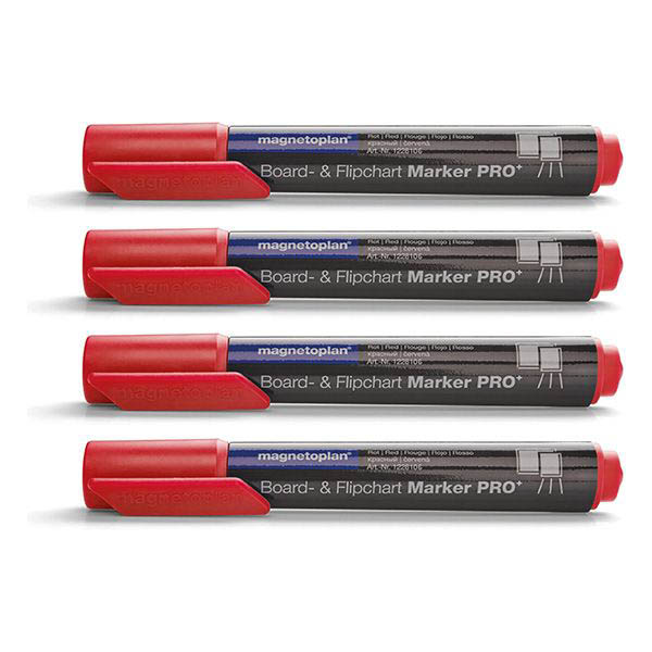 Magnetoplan Board and Flip Chart Marker 1.5 mm-3.00 mm - Red (pkt/4pcs)