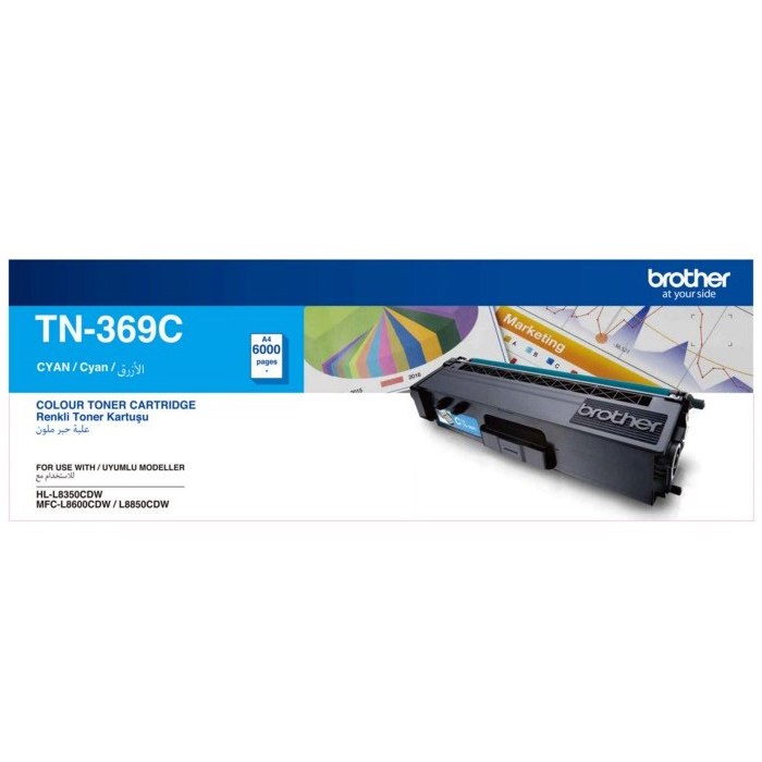 Brother TN-369 Toner Cartridge - Cyan