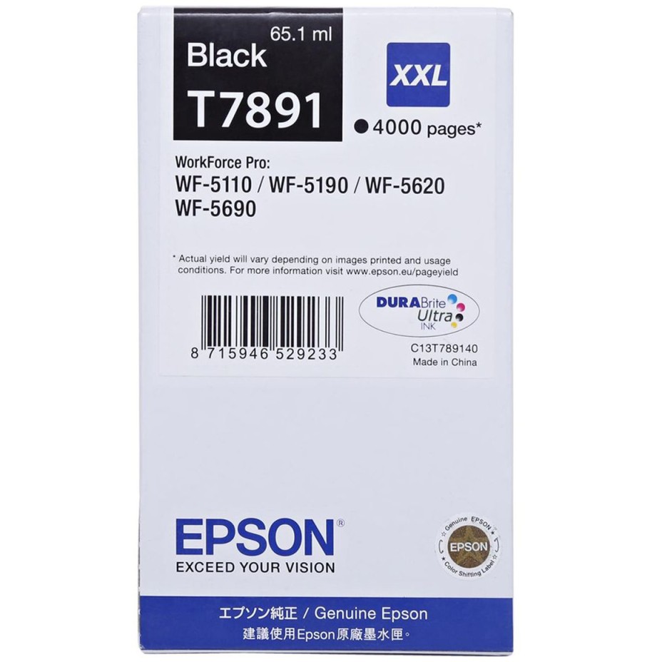 Epson T7891 Ink Cartridge (C13T789140) - Black