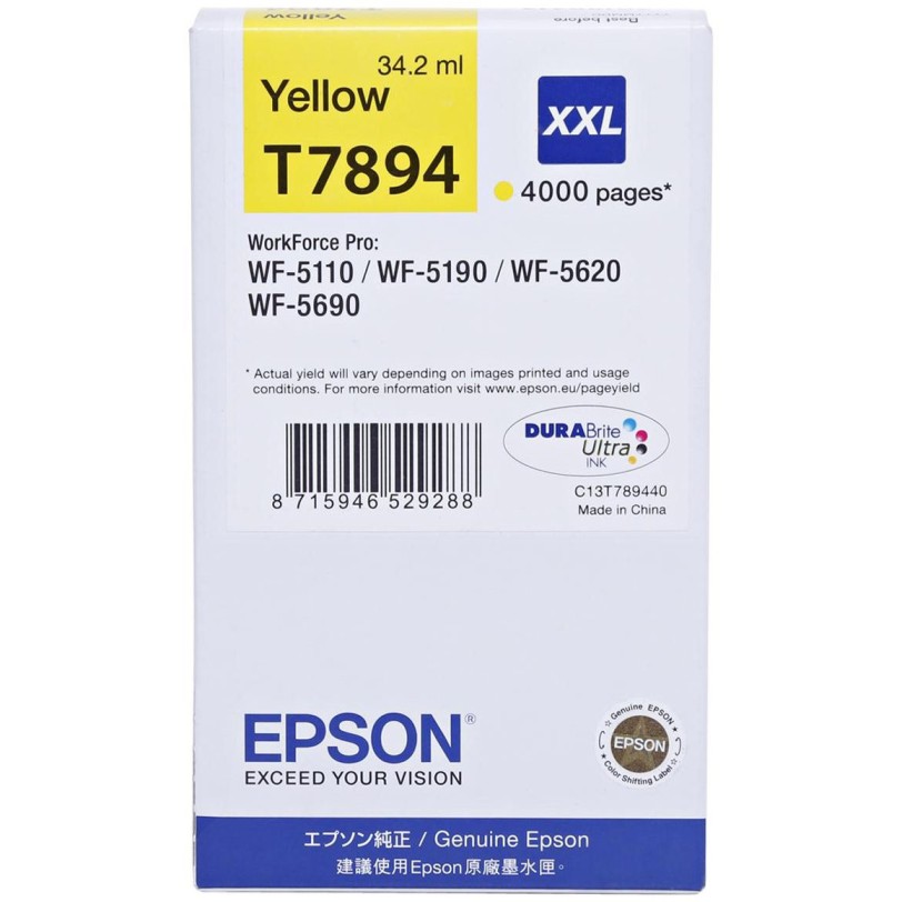 Epson T7894 Ink Cartridge (C13T789440) - Yellow