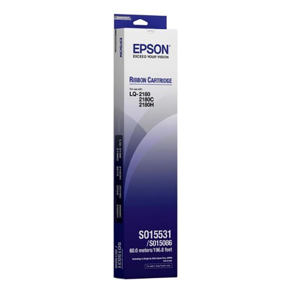 Epson LQ-2180 Ribbon Cartridge (S015086) - Black