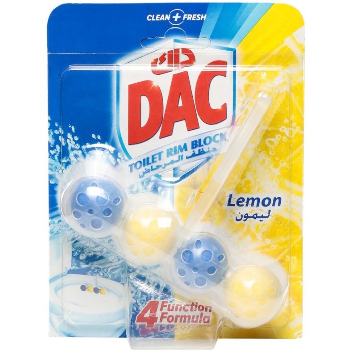 DAC Power Active Toilet Rim Block Cleaner 50g - Lemon (pc)