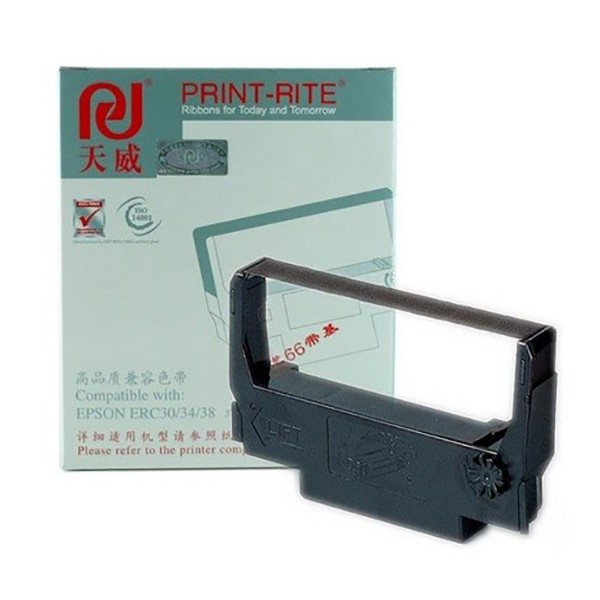 Print-Rite Compatible Ribbon for Epson ERC 30/34/38 - Black