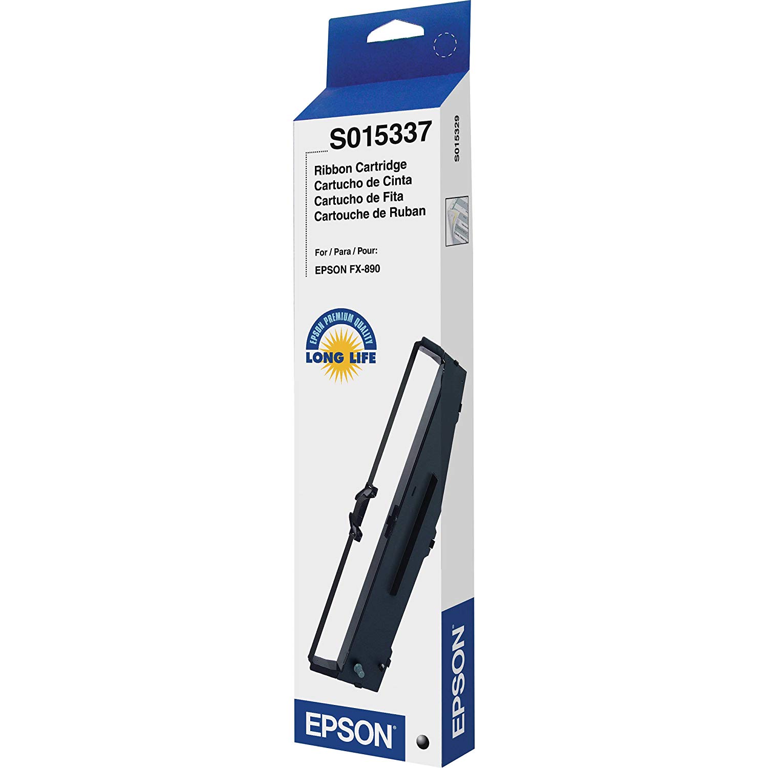 Epson LQ-590 Fabric Ribbon Cartridge S015337 - Black