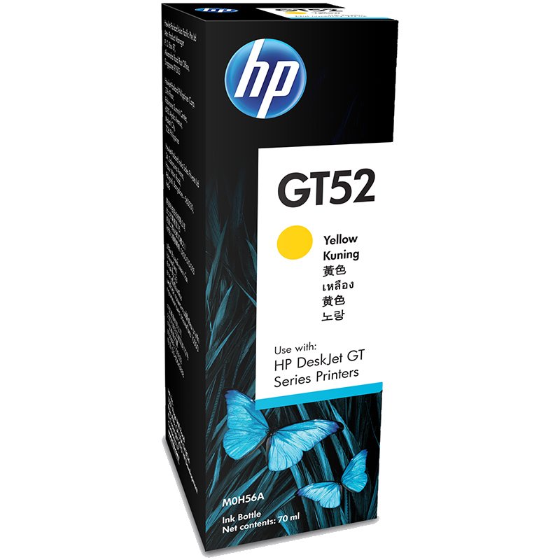 HP GT52 70-ml Ink Bottle Inkjet Refill - Yellow