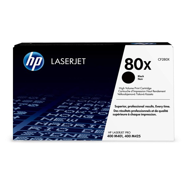 HP 80X High-Yield Laserjet Toner Cartridge - Black