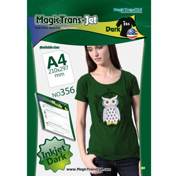 MagicTrans-Jet 356 Fabric Heat Transfer Paper A4 - Dark (pkt/100s)
