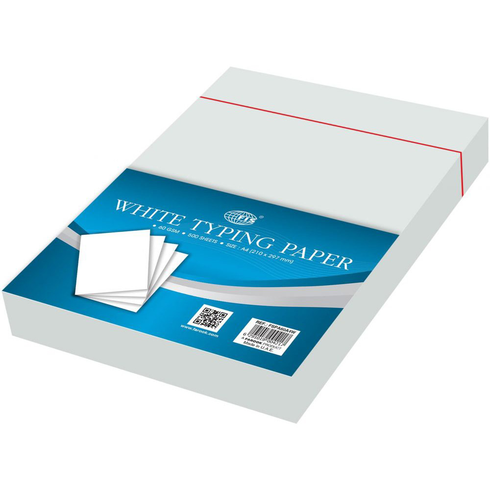 Buy FIS Typing Paper A4 60gsm FSPA60A4W White (pkt/400s) Online