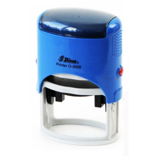 Shiny O-3555 Customized Oval Self-Inking Stamp 35 x 55mm - Blue (pc)