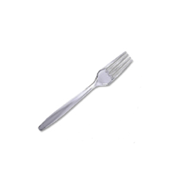 Hotpack Heavy-Duty Plastic Disposable Fork CPFHD - Clear (pkt/50pcs)