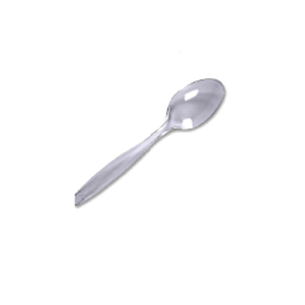 Hotpack Heavy-Duty Plastic Disposable Spoon CDSPHD6 - Clear (pkt/50pcs)